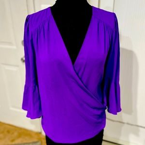 INC International Concepts, Purple Blouse, Size L